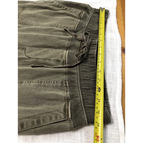 Standard James Perse Pants Women 2| M Olive Jogger Mixed Media Casual Utility - Picture 11 of 15